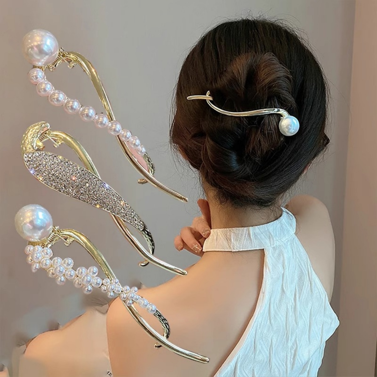 Elegante glitter pérola grampo - The Korean Lifestyle avaliação e preço